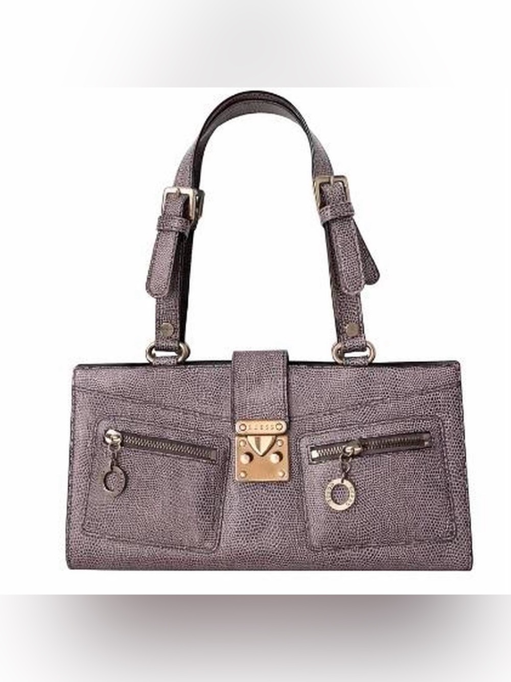 💜Vintage Guess Faux-Lizard/Reptile Baguette Bag💜